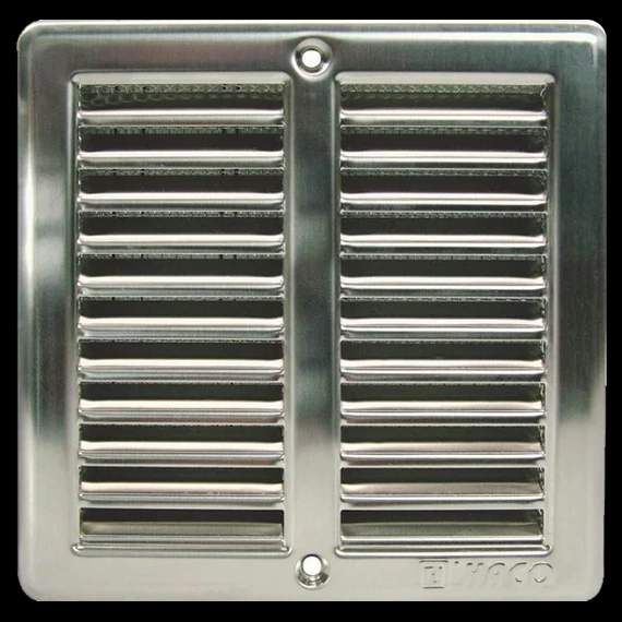 HACO Inox szellőzőrács hálós 150x150 mm.