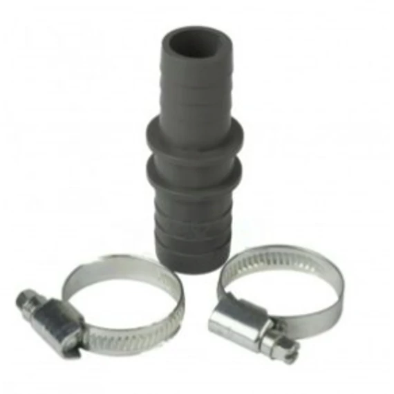 HAAS Mosógép kifolyócső összekötő készlet 75mm 21x24 mm  SZÜRKE