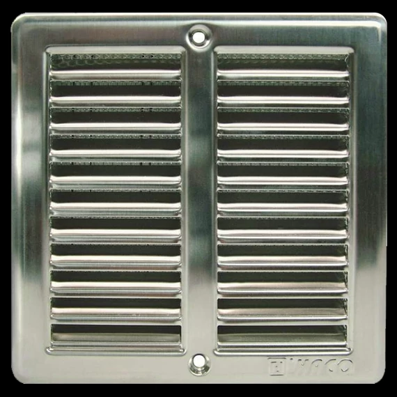HACO Inox szellőzőrács hálós 250x250 mm.