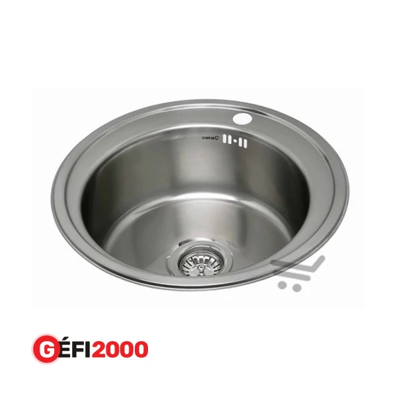 TEKA Centroval kerek mosogató BA 51 cm /1113 szifon/