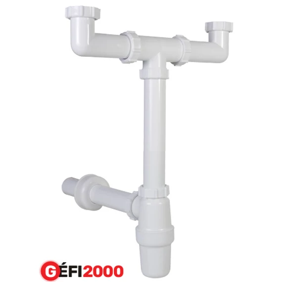 Styron STY-539-2 Mosogatószifon 2 medencés leer. nélkül