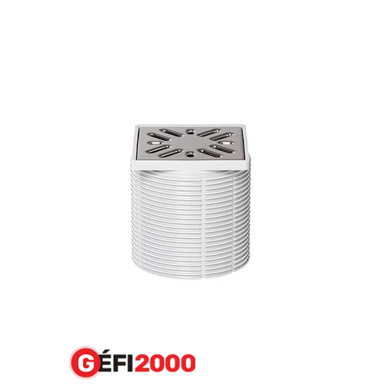 Styron STY-505-100 Padlórács magasított rozsdamentes 10x10 cm