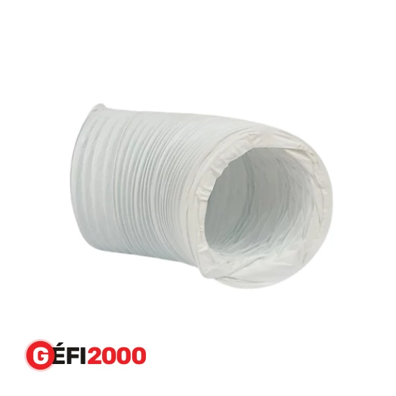 Szellőzőcső flexi 125/1m fehér műanyag POLYVENT