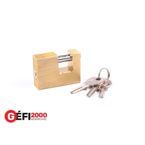 U-lakat egyenes kengyeles 50 mm réz import /6db/