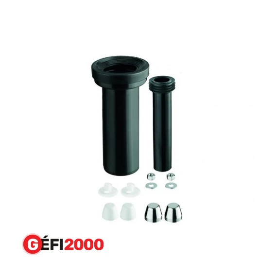 HAAS Fali wc csatlakozó garn.90 mm króm kupakkal 300mm