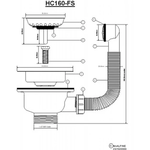 Leeresztő 2"-114mm fémdugó