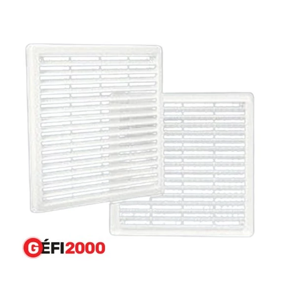 Haco Szellőzőrács hálóval VM 250 x 250 K fehér /lapos/