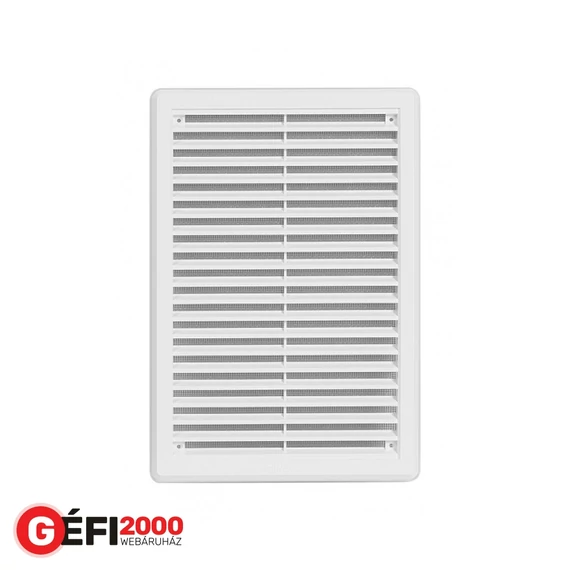 Haco Szellőzőrács hálóval VM 200 x 300 K fehér /lapos/