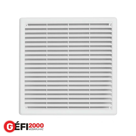 Haco Szellőzőrács hálóval VM 300 x 300 K fehér /lapos/