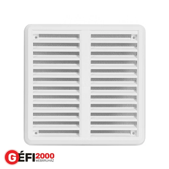 Haco Szellőzőrács hálóval VM 150 X 150 K fehér /lapos/