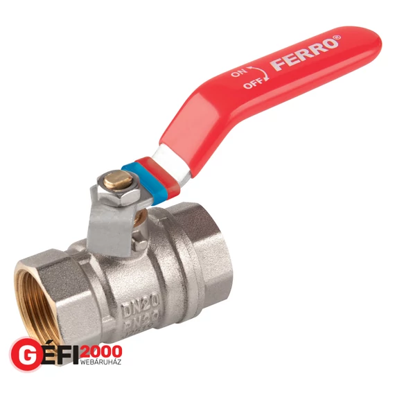 Ferro F-Comfort golyóscsap kezelőkarral, 1" BB /10/