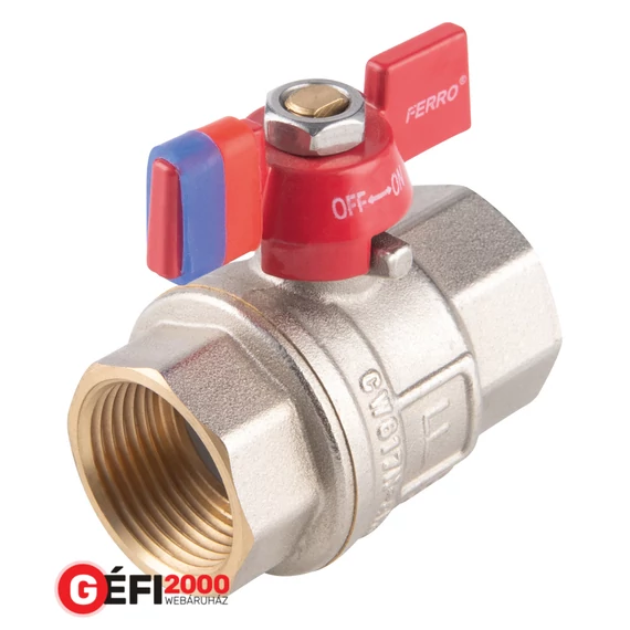 Ferro F-Power golyóscsap pillangókarral, 1/2" BB  /15/