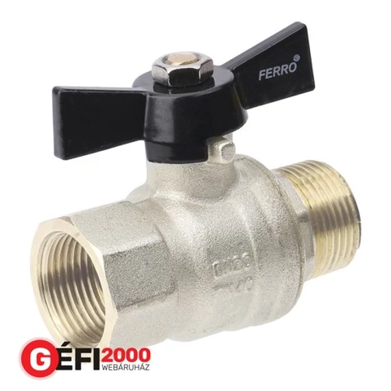 Ferro Herkules golyóscsap 1/2" KB fix pillangós /12/