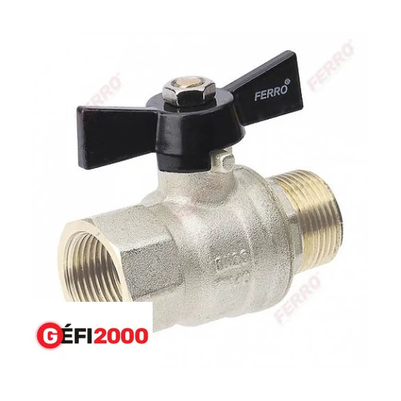 Ferro Herkules golyóscsap 3/4" KB fix pillangós /9/