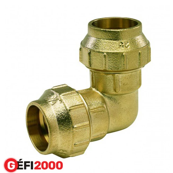 KPE RÉZ könyök 25x25 2 tokos