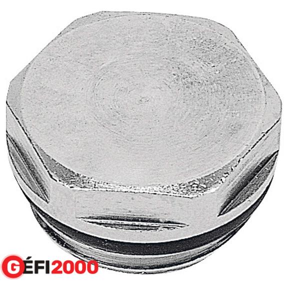 Ferro radiátor végzáró dugó 1/2" O-gyűrűvel /nikkelezett/ /230/