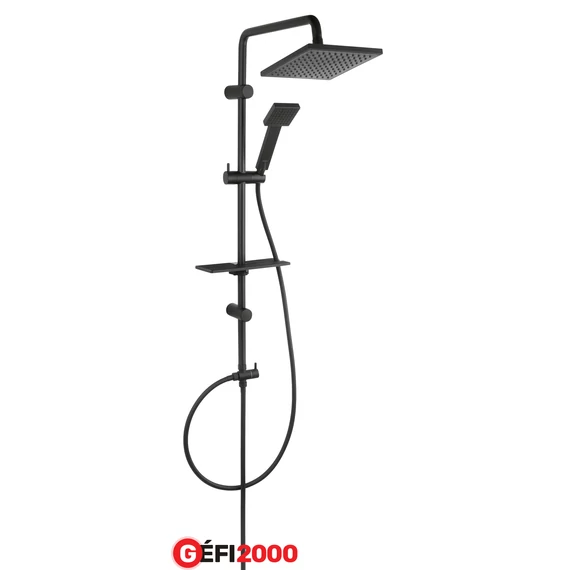 Ferro Squerto Lux Black - Zuhanyszett eső funkcióval