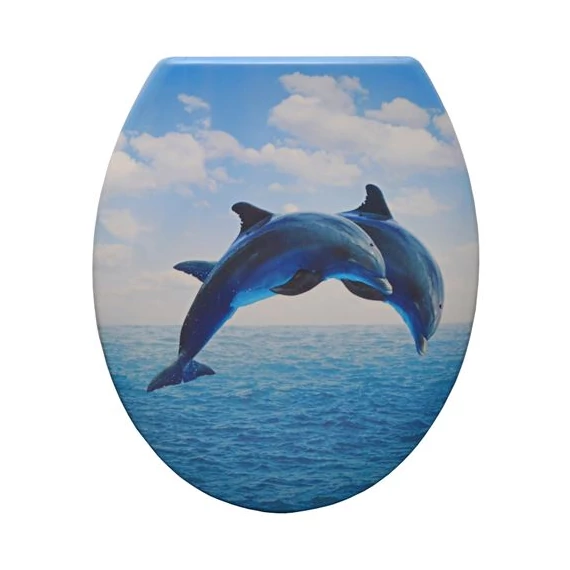 P-A Kék delfines duroplast wc ülőke