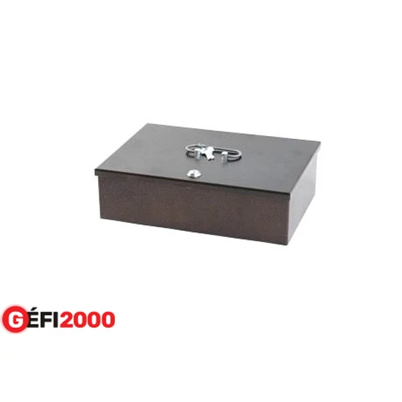 Pénzkazetta barna nagy 33x23x9