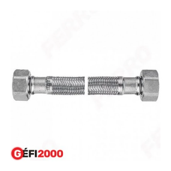 Ferro Acélborítású flexicső 1/2" x 1/2" KB 150 cm