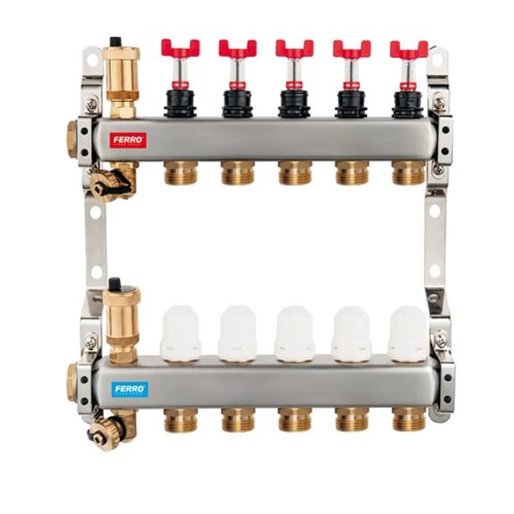 Novaservis SN-RZPU 8 körös osztó-szett 1", kimenet 3/4"
