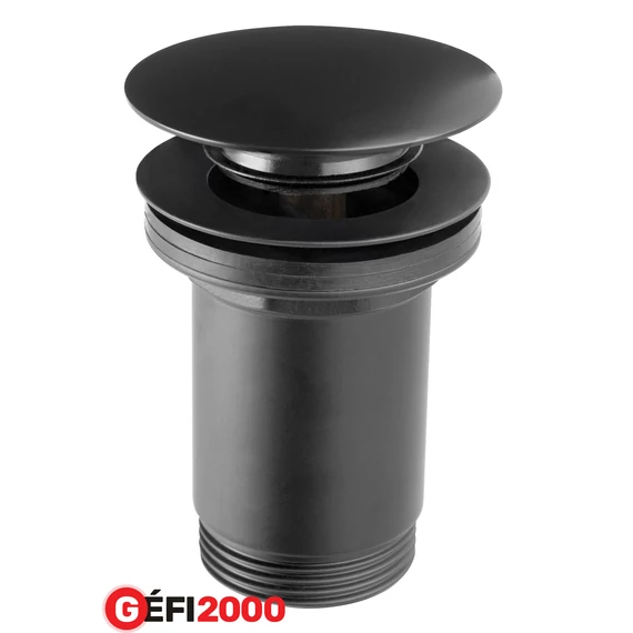 Ferro Rotondo lefolyószelep túlfolyó nélk. G5/4 Click-Clack, fekete