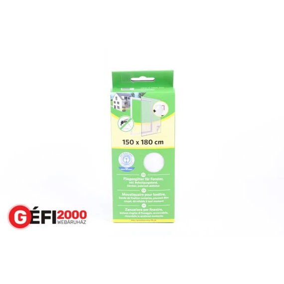 Szúnyogháló ablakra 130x150 fehér FS04