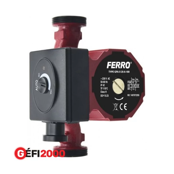 Ferro elektronikus keringető szivattyú GPA II 25-60 180 /4/