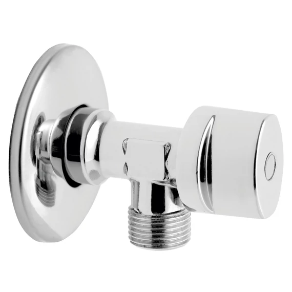 FERRO sarokszelep fémfogantyúval 1/2"-1/2", 100°C-ig, 10bar