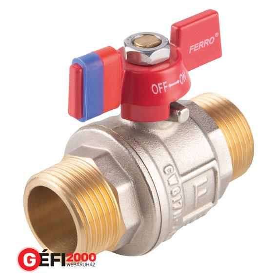 Ferro F-Power golyóscsap pillangókarral, 3/4" KK  /12/