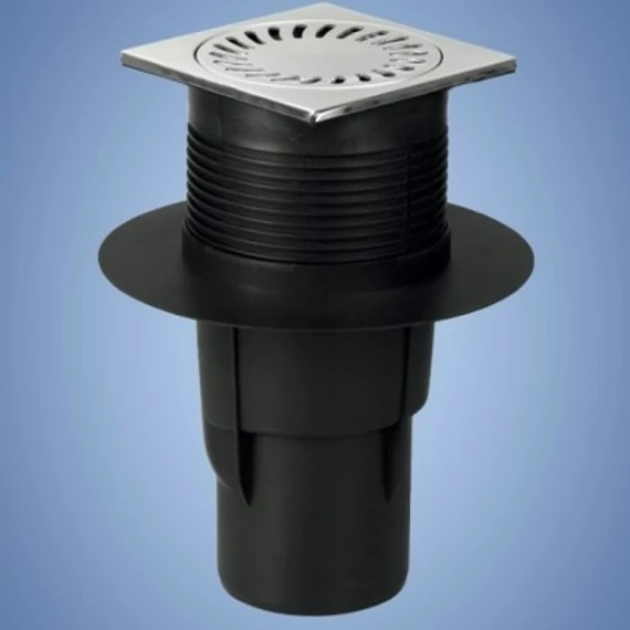 Haco csatornahálózati vízelnyelő, alsó kifolyású, inox KVS DN 110 N