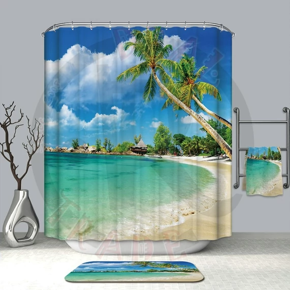 Zuhanyfüggöny textil 180x200 cm PÁLMAFA design