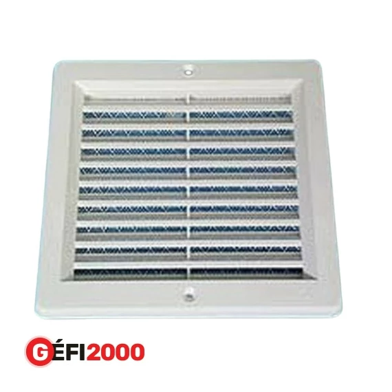 Haco Szellőzőrács VM 150 x 200 fehér hálóval  /beépíthető/