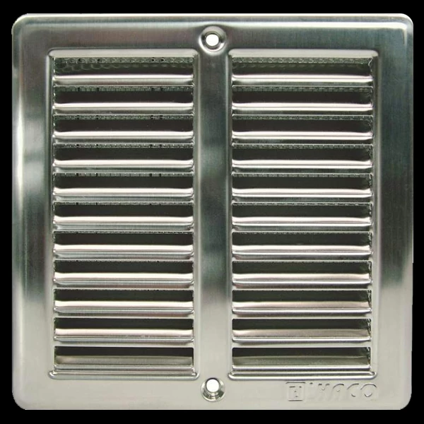 HACO Inox szellőzőrács hálós 150x150 mm.