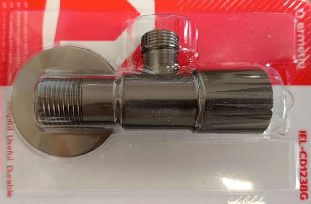 EW Inox sarokszelep matt antracit 1/2