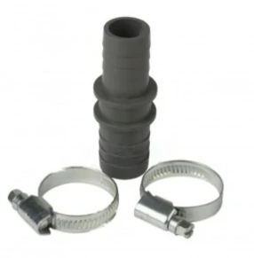 HAAS Mosógép kifolyócső összekötő készlet 75mm 21x24 mm  SZÜRKE