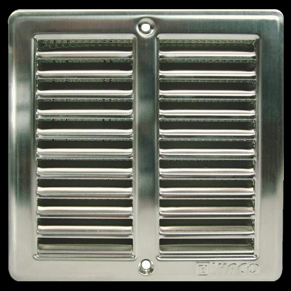 HACO Inox szellőzőrács hálós 250x250 mm.