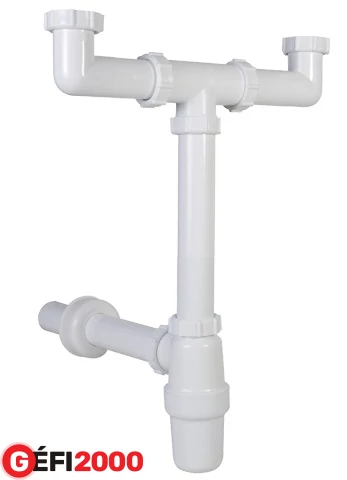 Styron STY-539-2 Mosogatószifon 2 medencés leer. nélkül