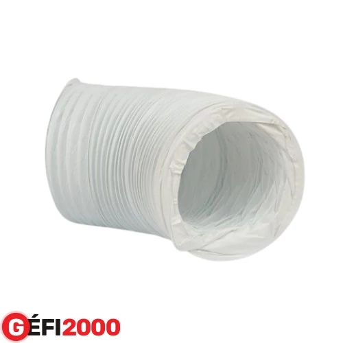 Szellőzőcső flexi 100/1m fehér műanyag POLYVENT