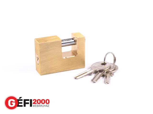 U-lakat egyenes kengyeles 50 mm réz import /6db/