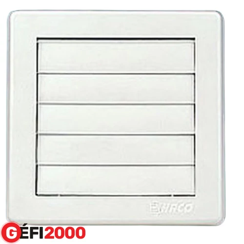 HACO Gravitációs szellőzőrács VM 175 x 175G 125átm. fehér