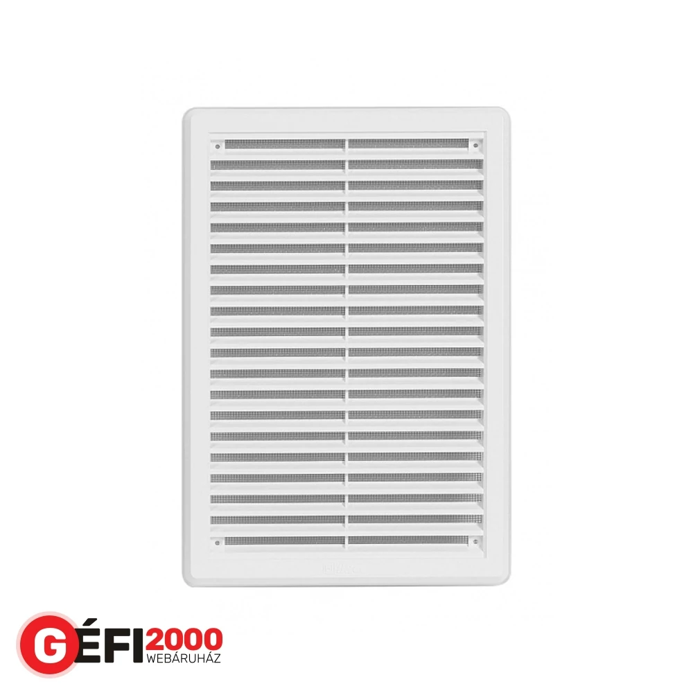 Haco Szellőzőrács hálóval VM 200 x 300 K fehér /lapos/