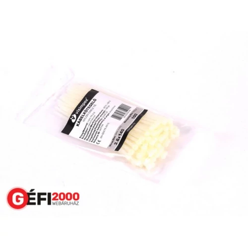 Kábelkötegelő 2,5 X 150 FEHÉR 100db/cs