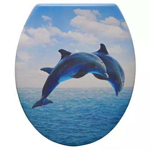 P-A Kék delfines duroplast wc ülőke