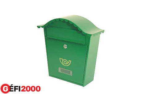 Postaláda zöld csipkés SÁBA 943