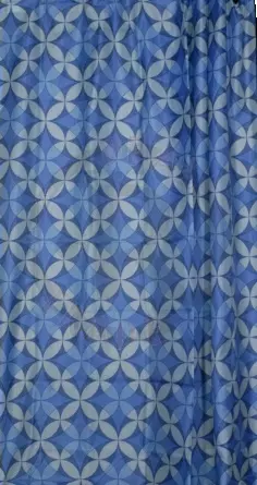 Zuhanyfüggöny textil 180x200 cm KÉK MINTÁS design