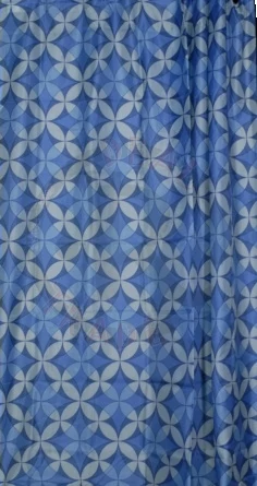 Zuhanyfüggöny textil 180x200 cm KÉK MINTÁS design