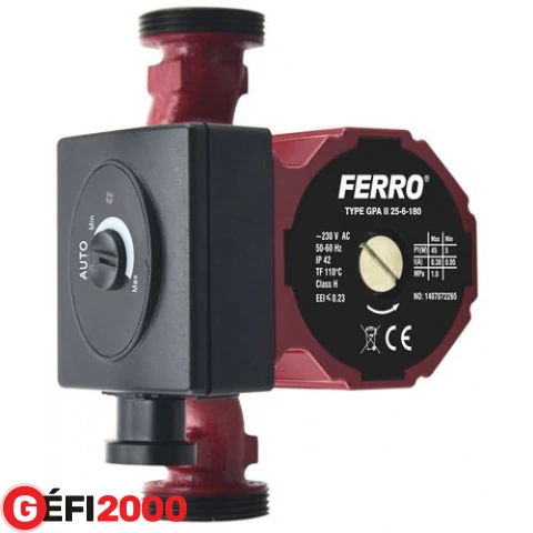 Ferro elektronikus keringető szivattyú GPA II 25-60 180 /4/