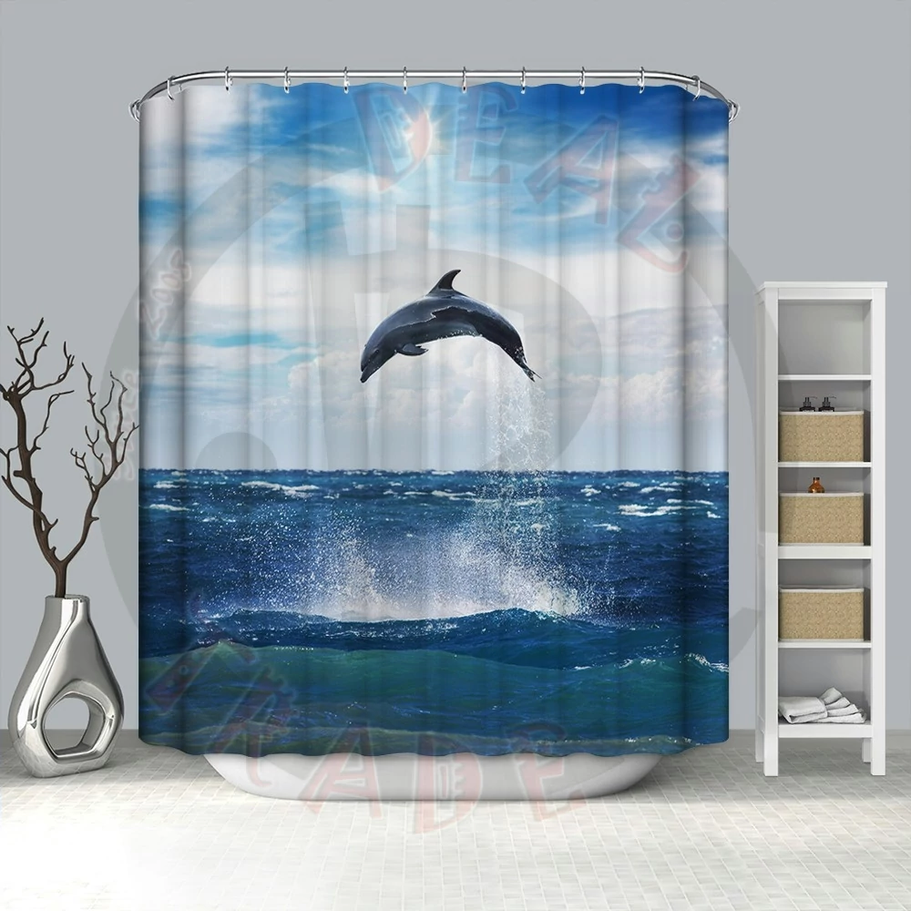 Zuhanyfüggöny textil 180x200 cm DELFIN design